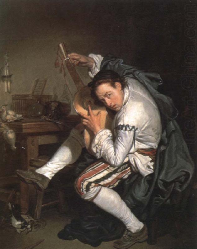Jean Baptiste Greuze the guitar player china oil painting image